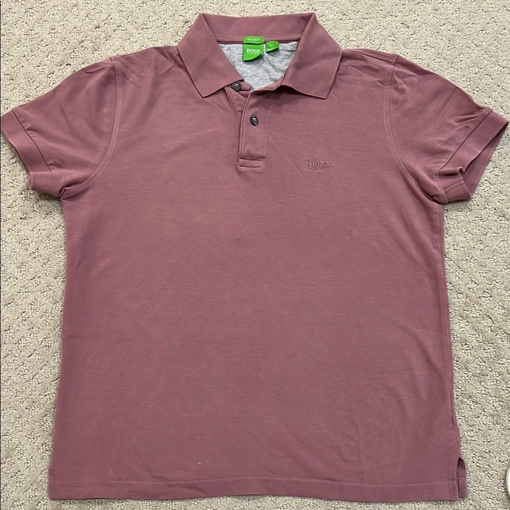 Boss Men's Dusty Rose Polo Shirt